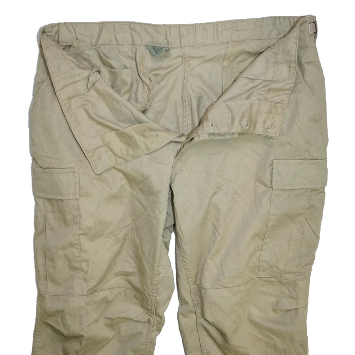 Atlanco Khaki BDU Trousers - Large Long - Army & Outdoors - Combat Trousers