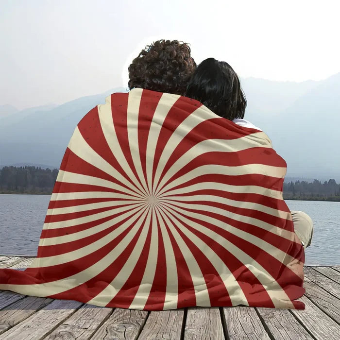 Atomic Era Retro Blanket – Cozy 70s Midcentury Home Decor - retro blankets