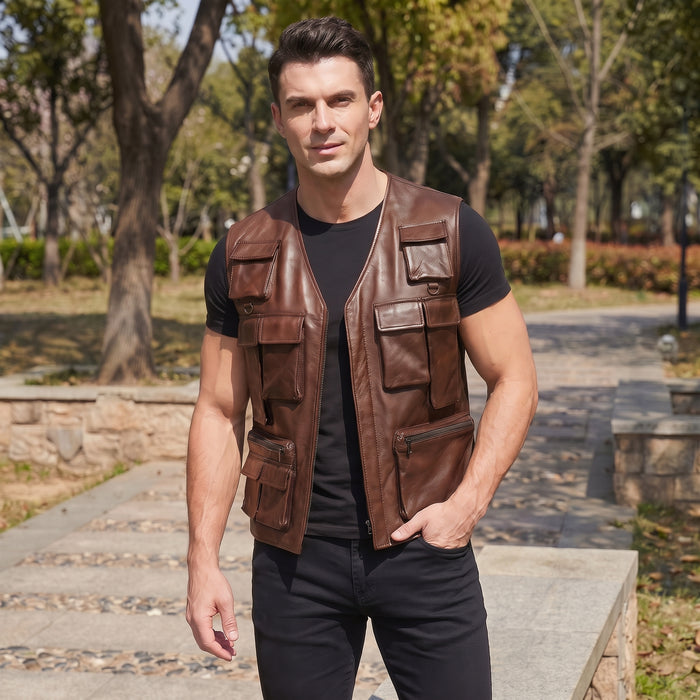XS / Brown / Leather
