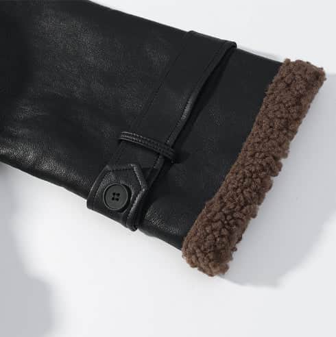 Autumn And Winter Short Flared Fur-Lined Coat With Collar BadAssWear.fi