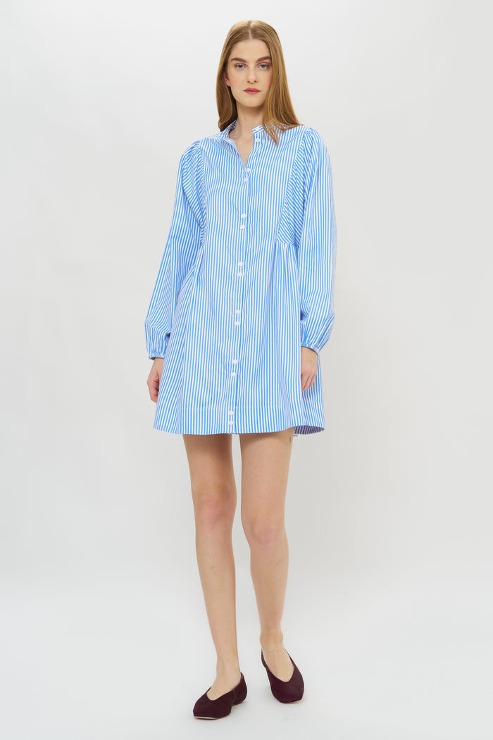Avery Dress- Surrey Blue