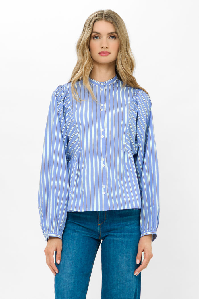 Avery Top- Merrill Blue