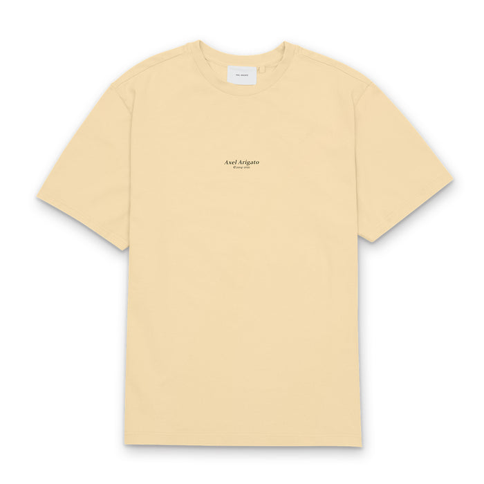 Axel Arigato - Focus Logo T-Shirt in Natural Yellow - Nigel Clare