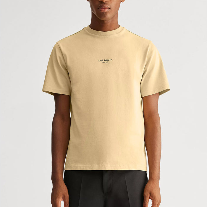 Axel Arigato - Focus Logo T-Shirt in Natural Yellow - Nigel Clare