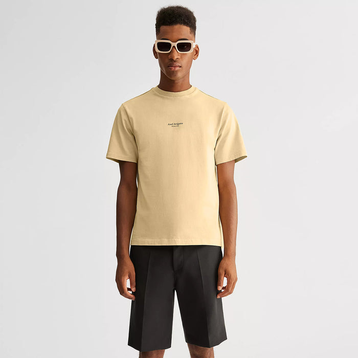 Axel Arigato - Focus Logo T-Shirt in Natural Yellow - Nigel Clare