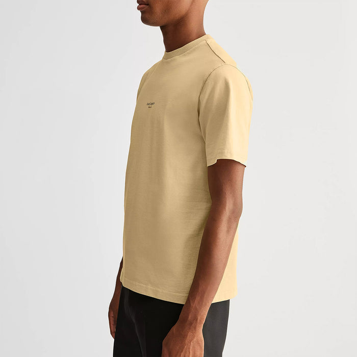 Axel Arigato - Focus Logo T-Shirt in Natural Yellow - Nigel Clare