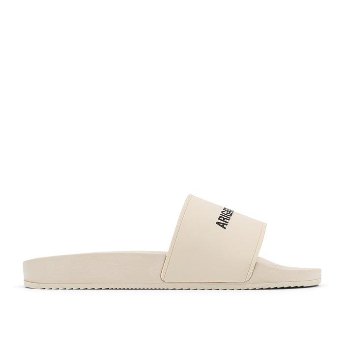 Axel Arigato - Logo Pool Sliders in Beige - Nigel Clare