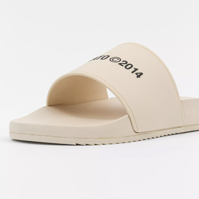 Axel Arigato - Logo Pool Sliders in Beige - Nigel Clare