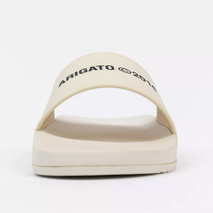 Axel Arigato - Logo Pool Sliders in Beige - Nigel Clare