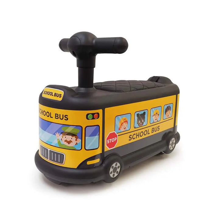 Baby Walker School Bus Pedal Racer Car Foot to Floor- Kids On Wheelz - Kids On Wheelz