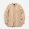 BAND PULLOVER INDIAN OXFORD SHIRT - STRIPE BROWN