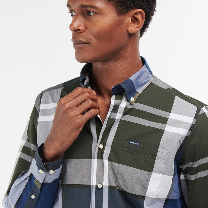 Barbour - Harris Tailored Fit Shirt in Sage - Nigel Clare