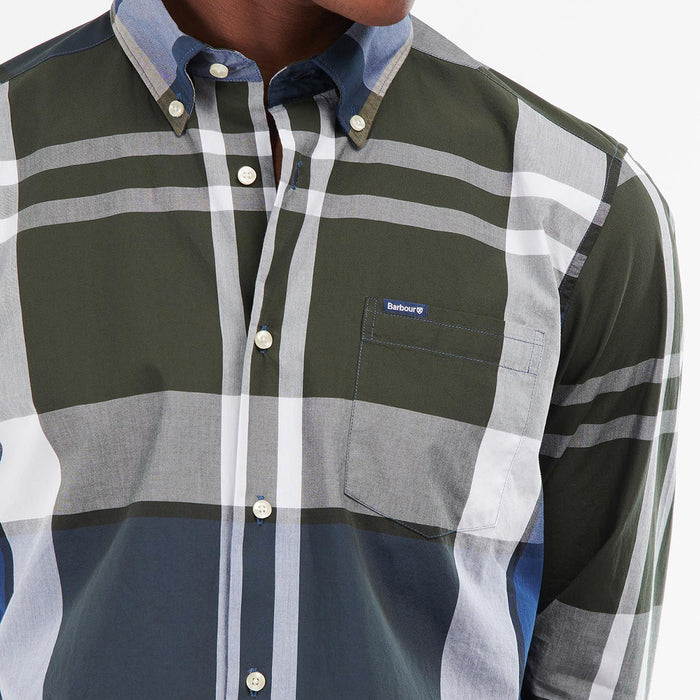Barbour - Harris Tailored Fit Shirt in Sage - Nigel Clare