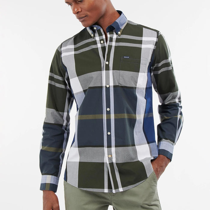 Barbour - Harris Tailored Fit Shirt in Sage - Nigel Clare