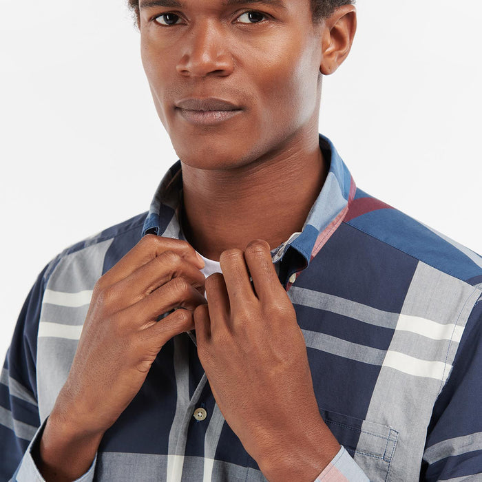 Barbour - Harris Tailored Fit Shirt in Summer Navy - Nigel Clare