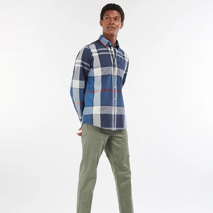 Barbour - Harris Tailored Fit Shirt in Summer Navy - Nigel Clare