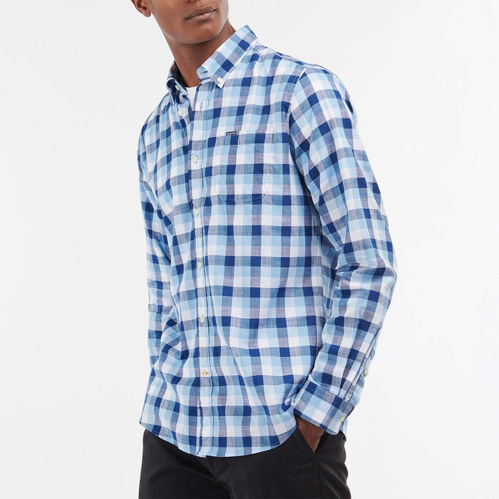 Barbour - Wardlow Tailored Fit Shirt in Blue - Nigel Clare