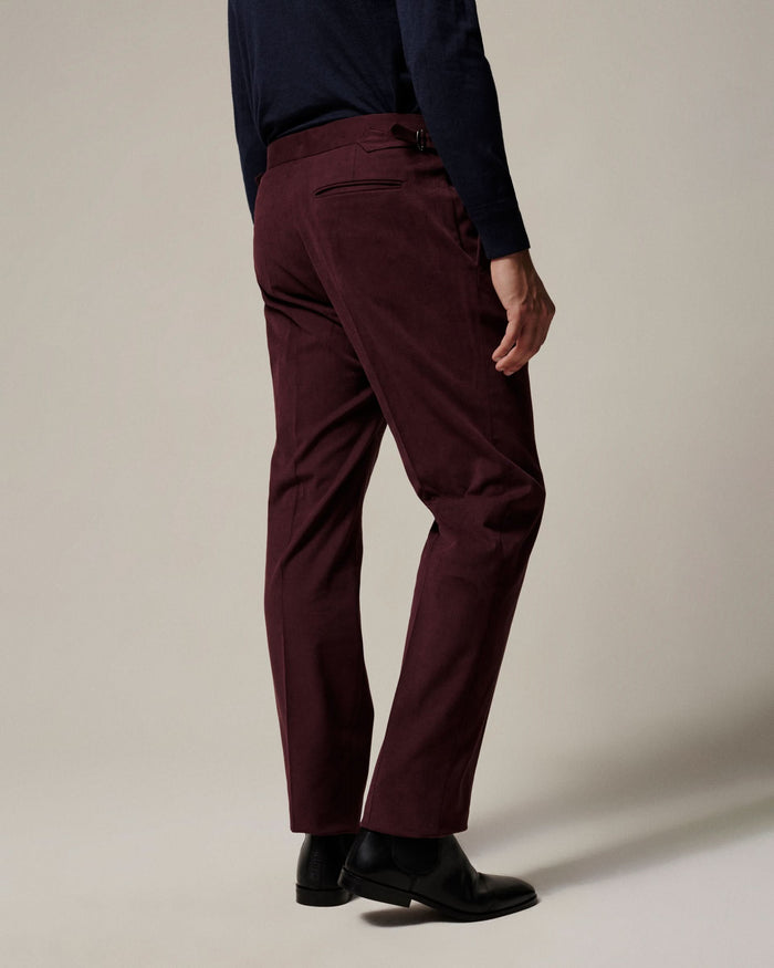 Barlow Moleskin Suit Burgundy
