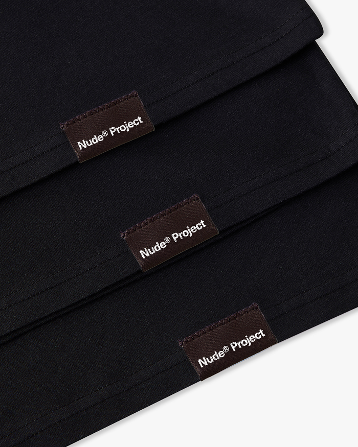 Basic Tee Black 3xPack