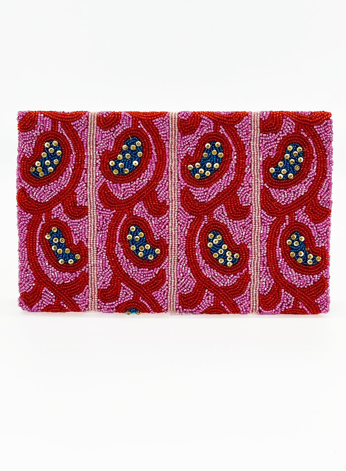 Beaded Envelope- Samode Red