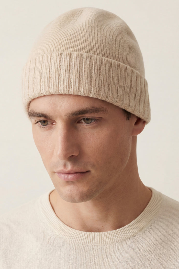 Bellora Cashmere Beanie Beige