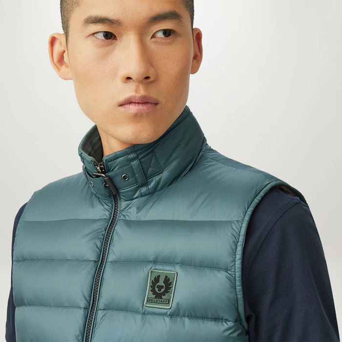 Belstaff - Circuit Gilet in Faded Teal - Nigel Clare