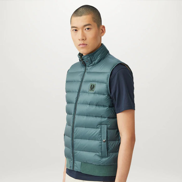 Belstaff - Circuit Gilet in Faded Teal - Nigel Clare