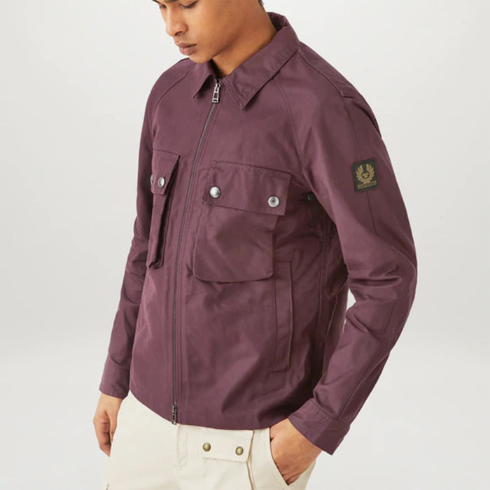 Belstaff - Hedger Overshirt in Aubergine - Nigel Clare