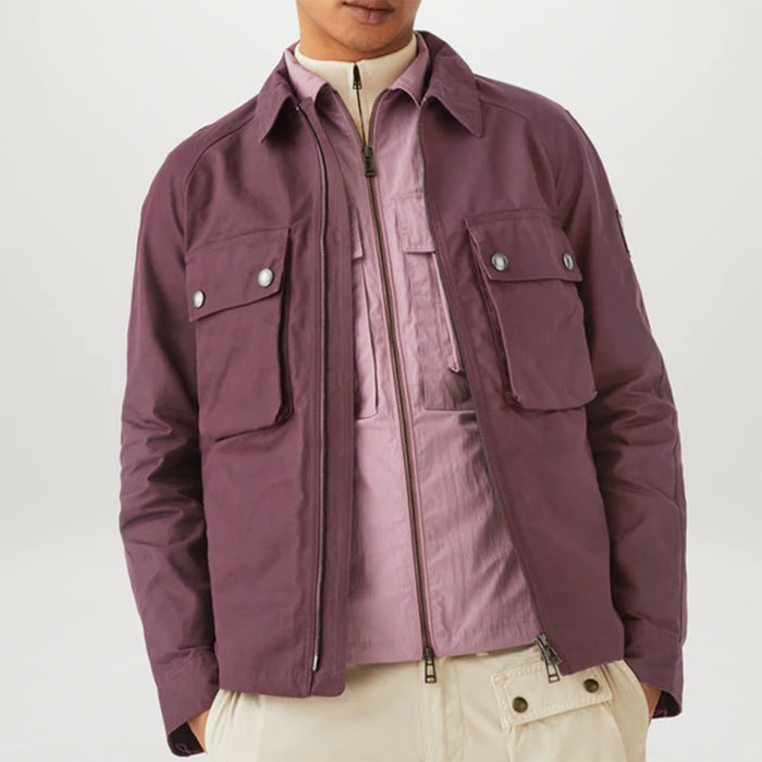 Belstaff - Hedger Overshirt in Aubergine - Nigel Clare