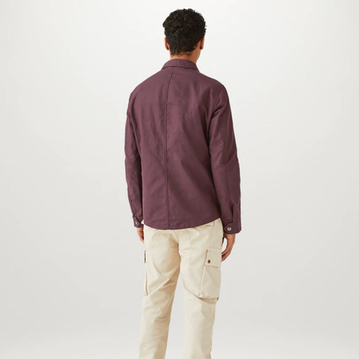 Belstaff - Hedger Overshirt in Aubergine - Nigel Clare