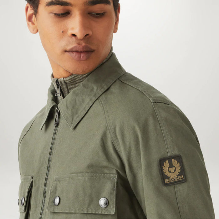 Belstaff - Hedger Overshirt in Pewter Green - Nigel Clare
