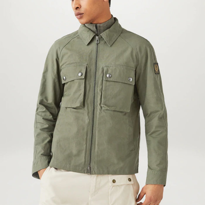 Belstaff - Hedger Overshirt in Pewter Green - Nigel Clare
