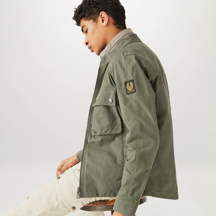 Belstaff - Hedger Overshirt in Pewter Green - Nigel Clare