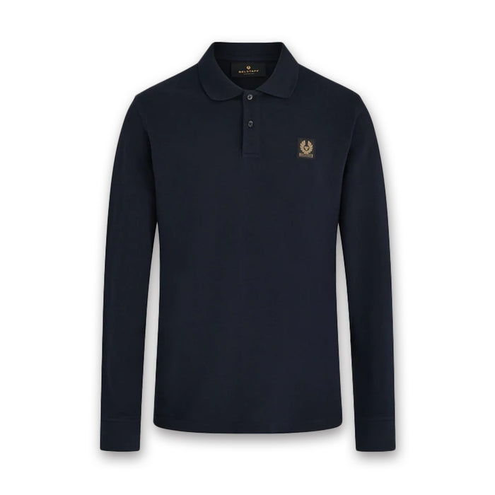 Belstaff - LS Patch Polo Shirt in Dark Ink - Nigel Clare