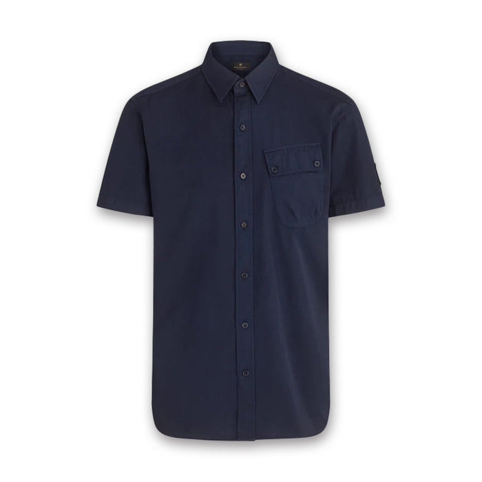 Belstaff - Pitch SS Shirt in Dark Navy - Nigel Clare
