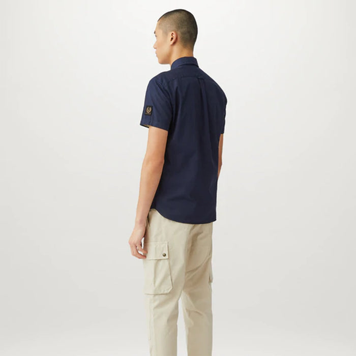 Belstaff - Pitch SS Shirt in Dark Navy - Nigel Clare