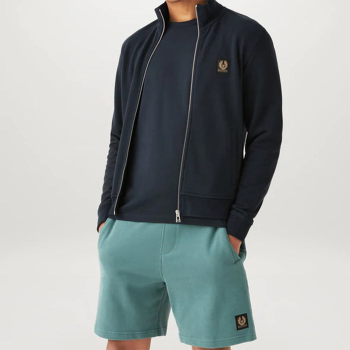 Belstaff - Sweatshorts in Faded Teal - Nigel Clare