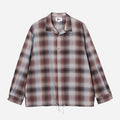 BENSON DOBBY CHECKED OMBRE SHIRT - BROWN