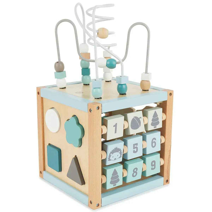 Bieco® Lesena aktivnostna kocka Forest Animals Bieco
