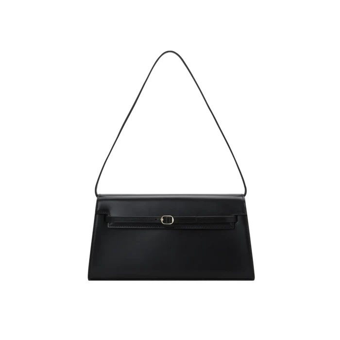 Black Baguette Bag I 3-Way Women Nappa Leather I Shoulder Bag