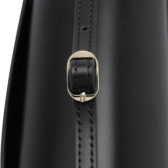 Black Baguette Bag I 3-Way Women Nappa Leather I Shoulder Bag