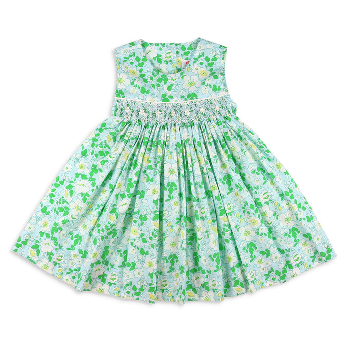Blue Blossom Smocked Dress