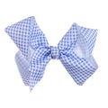 Blue Check Biggie Bow