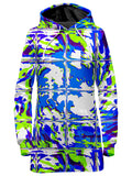 Blue Rave Glitch Hoodie Dress Big Tex Funkadelic Epic Hoodie