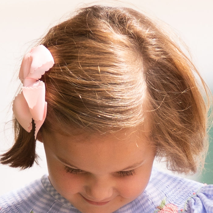 Blush Scallop Bow