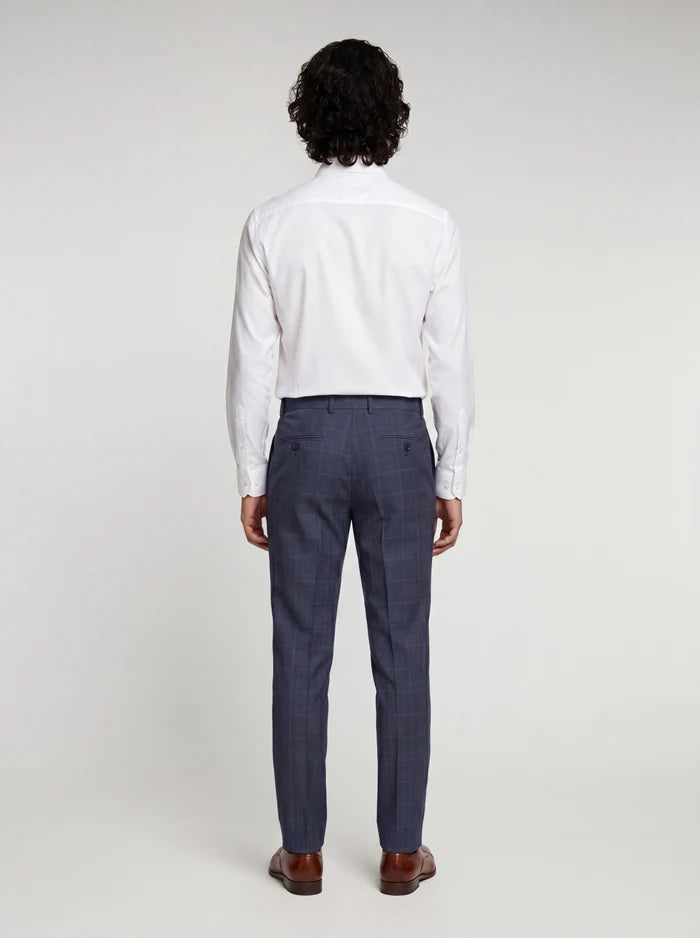 Blutailor Checkered Blue Gurkha Pant