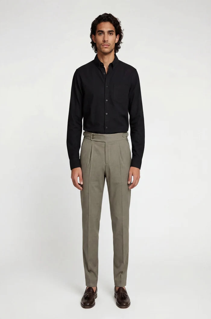 Blutailor Gunmetal Grey Gurkha Pant