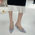 Bow Knot Slingback Heels fashionnsio
