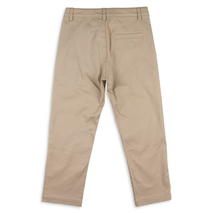 Boys Button Pants - Khaki Twill