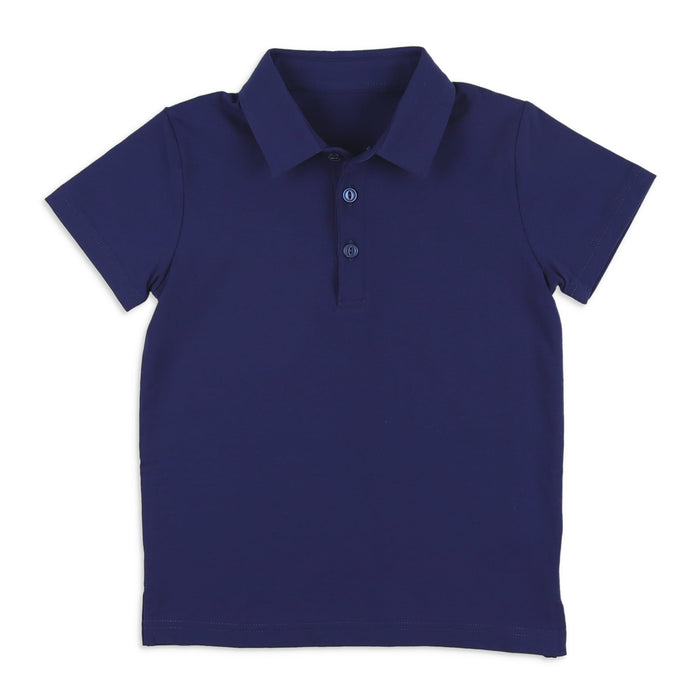 Boys Classic Uniform Polo - Navy Knit